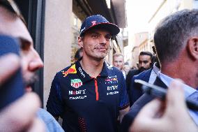 Red Bull Driver Max Verstappen Meets Fans In The New TAG Heuer Beautique At The 2023 Formula 1 Pirelli Italian Grand Prix In Mil