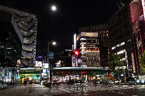 The Super Blue Moon In Tokyo.