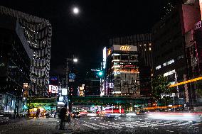 The Super Blue Moon In Tokyo.