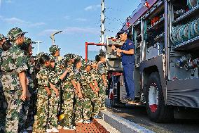 School Fire Drill in Yantai