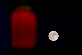 Supermoon Appear in Qingzhou