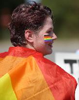 Pro-LGBT Demonstrators Protest New Katy ISD Gender Identity Policy