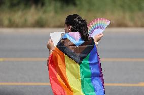 Pro-LGBT Demonstrators Protest New Katy ISD Gender Identity Policy