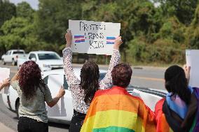 Pro-LGBT Demonstrators Protest New Katy ISD Gender Identity Policy