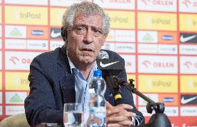 Press Conference Of Fernando Santos In Warsaw