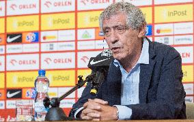 Press Conference Of Fernando Santos In Warsaw