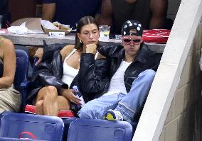 Biebers Attend US Open - NYC
