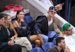 Biebers Attend US Open - NYC