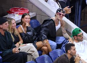 Biebers Attend US Open - NYC