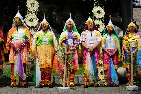 Ritual Ceremony Of Voladores Of Mexico