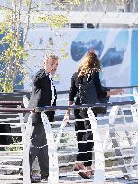 Venice - Carla Bruni And Nicolas Sarkozy Arrive