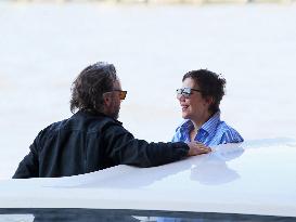 Venice - Maggie Gyllenhaal Arrives At Airport