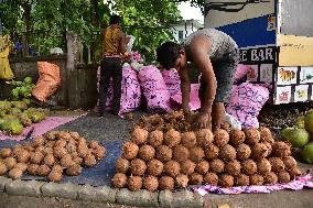 INDIA-ASSAM-COCONUT VENDOR