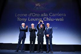 ITALY-VENICE-FILM FESTIVAL-TONY LEUNG CHIU-WAI-GOLDEN LION-LIFETIME ACHIEVEMENT