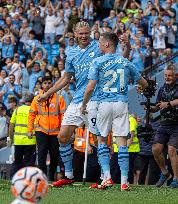 (SP)BRITAIN-MANCHESTER-FOOTBALL-ENGLISH PREMIER LEAGUE-MANCHESTER CITY VS FULHAM