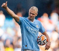 (SP)BRITAIN-MANCHESTER-FOOTBALL-ENGLISH PREMIER LEAGUE-MANCHESTER CITY VS FULHAM