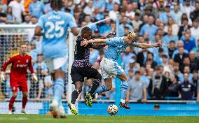 (SP)BRITAIN-MANCHESTER-FOOTBALL-ENGLISH PREMIER LEAGUE-MANCHESTER CITY VS FULHAM