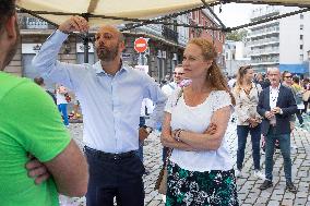 Politicians Attend La Grande Braderie De Lille