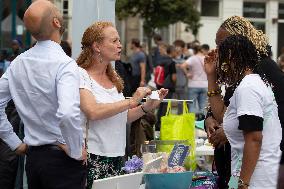 Politicians Attend La Grande Braderie De Lille