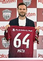 Football: Former Spain attacker Mata joins Vissel Kobe