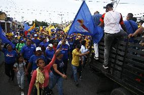 March In Support Of The Primaries - Venezuela