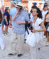 Salman Rushdie Attends US Open - NYC