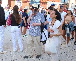 Salman Rushdie Attends US Open - NYC