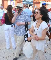 Salman Rushdie Attends US Open - NYC