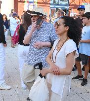 Salman Rushdie Attends US Open - NYC