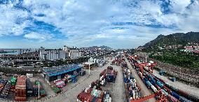 China-europe Freight Train in Lianyungang