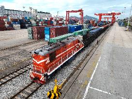 China-europe Freight Train in Lianyungang