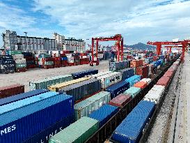 China-europe Freight Train in Lianyungang