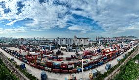 China-europe Freight Train in Lianyungang