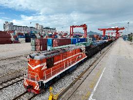 China-europe Freight Train in Lianyungang