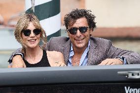 Venice - Adriano Giannini And Gaia Trussardi At Excelsior