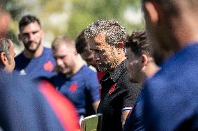 President Macron Meets The French Rugby Team - Rueil-Malmaison