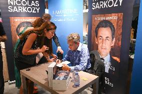 Nicolas Sarkozy Signs His Book - Paris