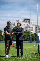 President Macron Meets The French Rugby Team - Rueil-Malmaison