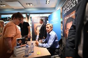 Nicolas Sarkozy Signs His Book - Paris