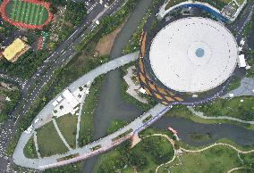 The Canal Sports Park Stadium in Hangzhou