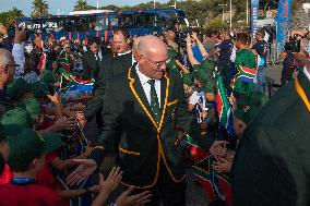 Rugby World Cup - South African Team Welcome - Toulon