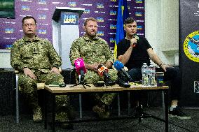 Press conference on special operation of Ukrainian intelligence to lure out Russian Mi-8 helicopter pilot