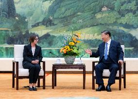 CHINA-BEIJING-XI JINPING-RED CROSS PRESIDENT-MEETING (CN)