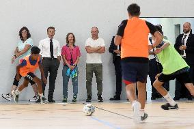 President Macron Visits Daniel-Argote Middle School - Orthez