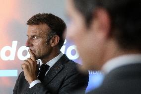 President Macron Visits Daniel-Argote Middle School - Orthez