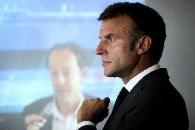 President Macron Visits Daniel-Argote Middle School - Orthez