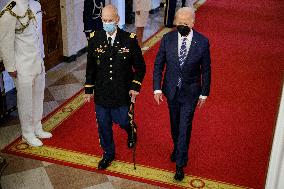 DC: President Biden Awards the Medal of Honor to US Army Captain Larry Taylor