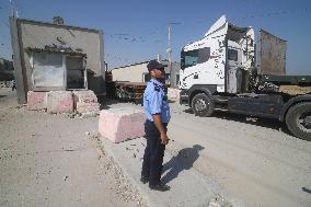 MIDEAST-GAZA-RAFAH-GOODS-EXPORTING-SUSPENSION