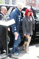 Megan Fox And Machine Gun Kelly Leaving Their Hotel - NYC