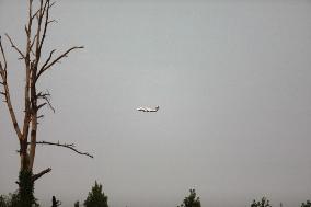 Large Wildfire Tears Through Walker County, Texas